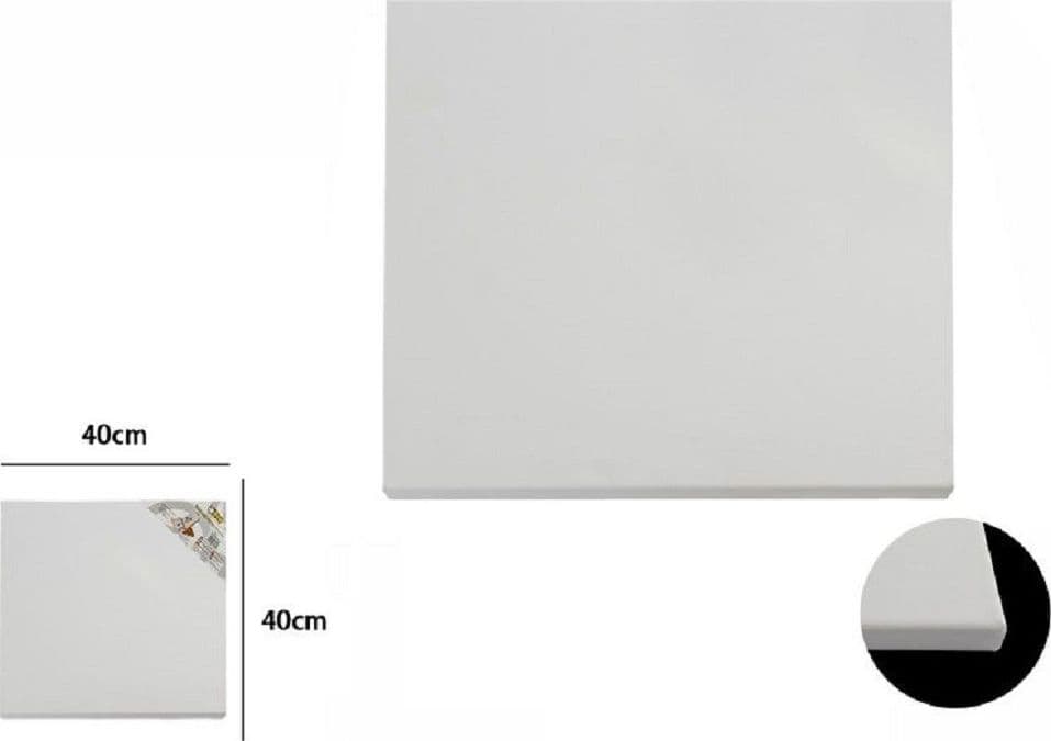 TELA TELAIO PER PITTURA BIANCO 40X40X1.6 CM QUADRATO UNIVERSALE ARTISTI 53992A