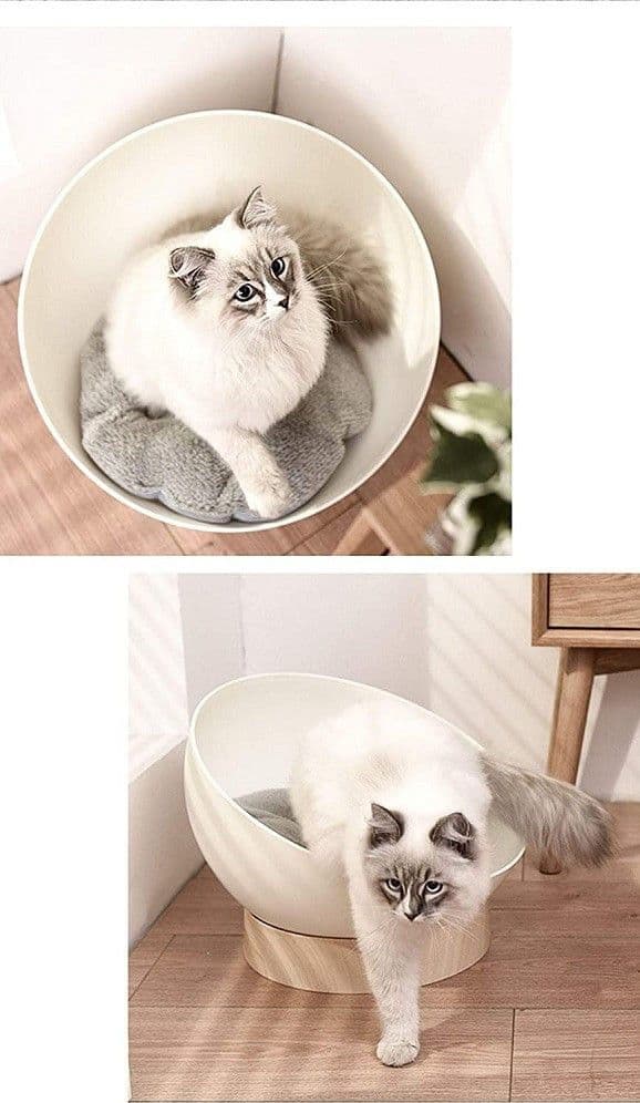 CUCCIA PER GATTI CANI CASA A GUSCIO UOVO UNIVERSALE CON CUSCINO MULTIFUNZIONALE - 9