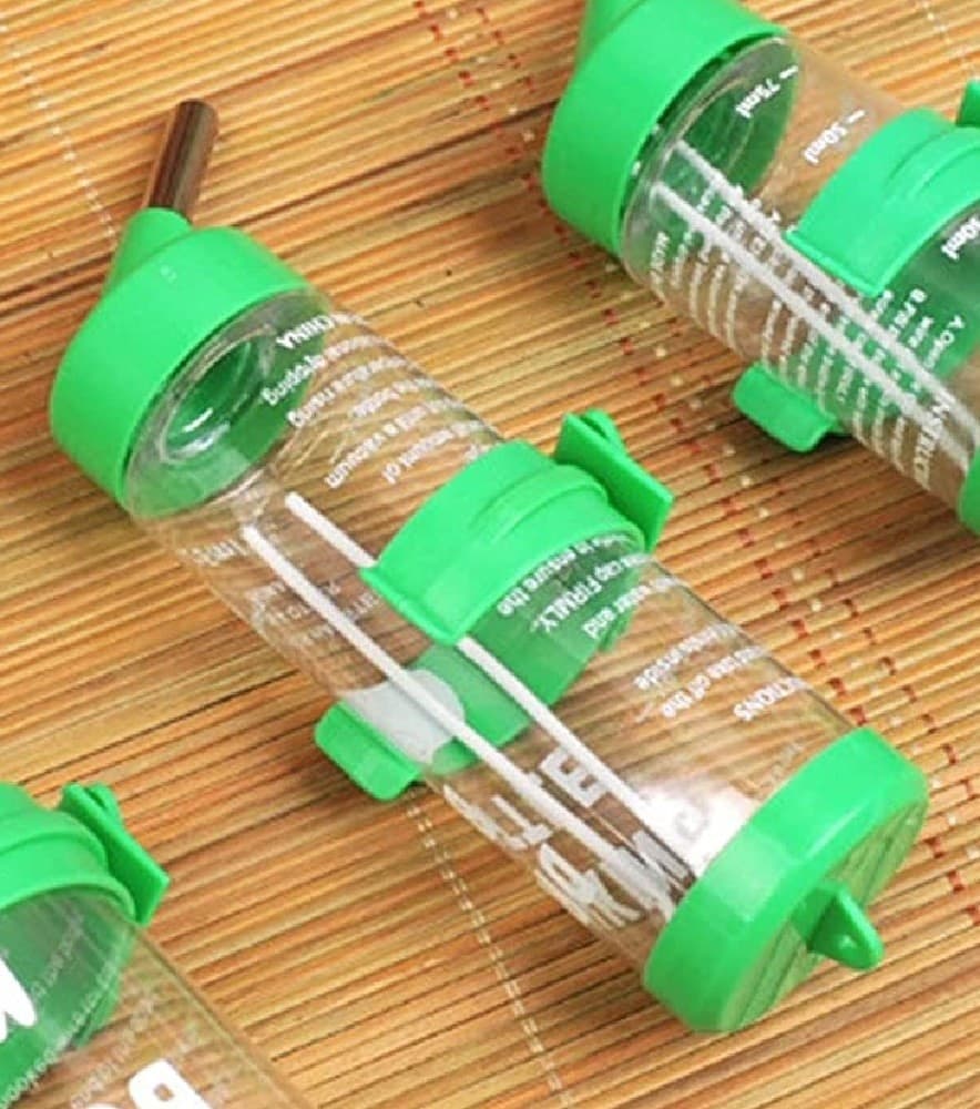BORRACCIA CRICETI PICCOLI ANIMALI 125ML ACCIAIO PLASTICA DESIGN SFERA ANTIGOCCIA - 7
