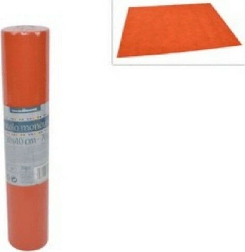 SET 20 PEZZI TOVAGLIETTE TOVAGLIE A STRAPPO RUNNER TNT RULLO 30X40CM ARANCIONE