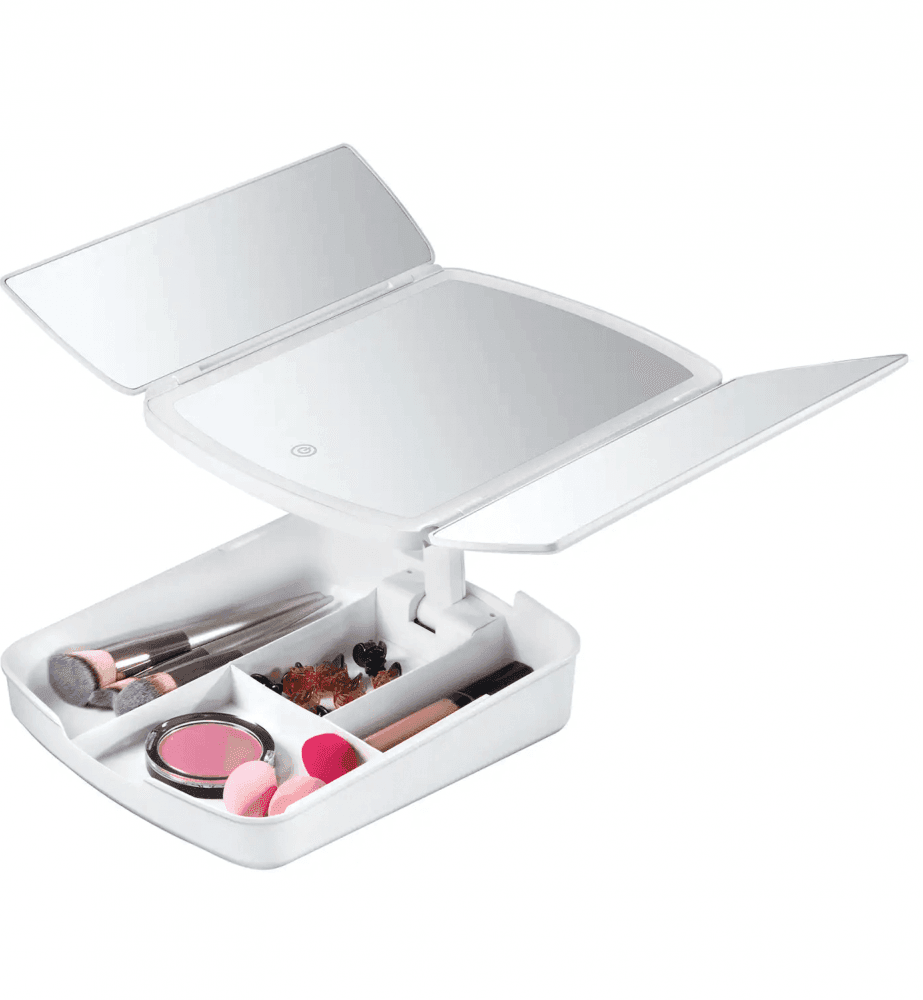 SPECCHIO MAKE UP CON LUCI LED CASSETTI PER TRUCCO REGOLABILE PIEGHEVOLE 720013 - 2