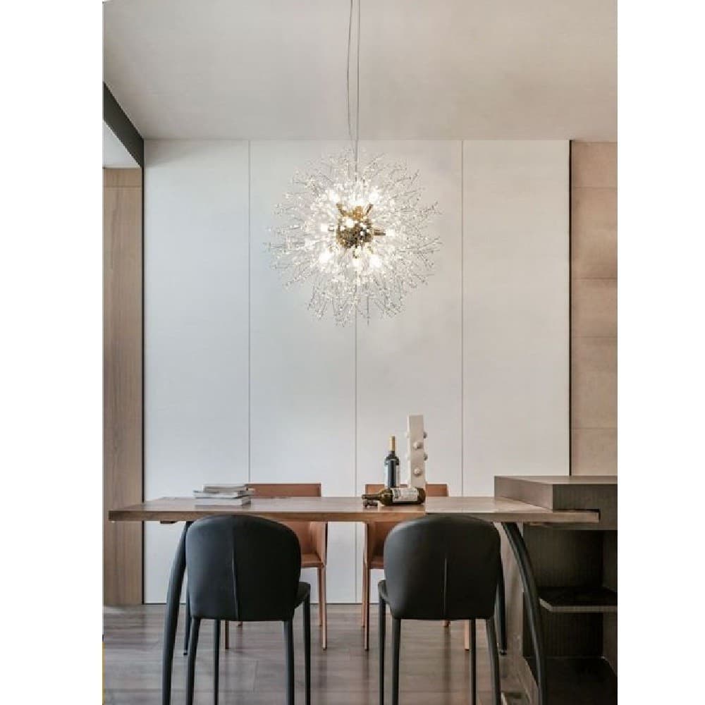 LAMPADARIO MODERNO PLAFONIERA FUOCHI D'ARTIFICIO LAMPADA A SOSPENSIONE G9 LP-32 - 7