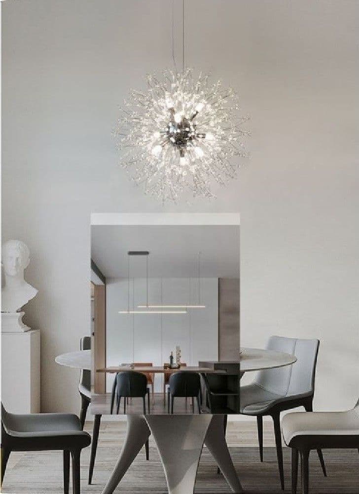 LAMPADARIO MODERNO PLAFONIERA FUOCHI D'ARTIFICIO LAMPADA A SOSPENSIONE G9 LP-32 - 2