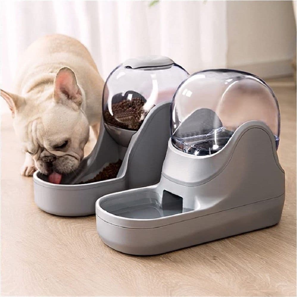 MANGIATOIA AUTOMATICA ANIMALI CIOTOLA GATTO ACQUA ALIMENTAZIONE DISTRIBUTORE 3.8L - 6
