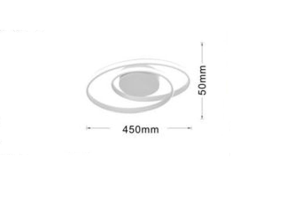 PLAFONIERA DA SOFFITTO LAMPADARIO 32W VORTICE LUCE FREDDA NATURALE CALDA PN-20B - 3