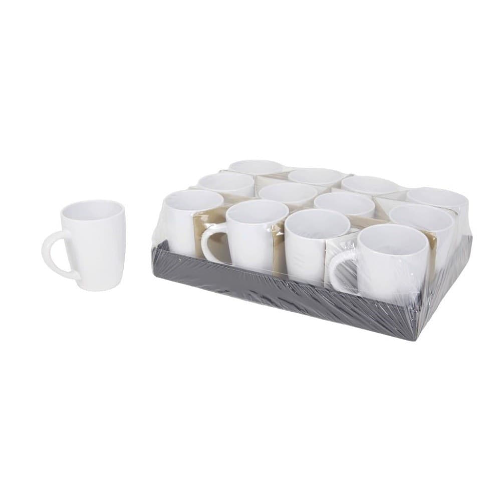 TAZZA TAZZONE IN CERAMICA BIANCA LATTE TISANA COLAZIONE MUG CON MANICO 191836