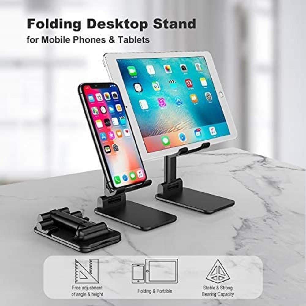 SUPPORTO TAVOLO PIEGHEVOLE PER CELLULARI TABLET FINO 11" REGOLABILE STUDIO GIOCO - 3