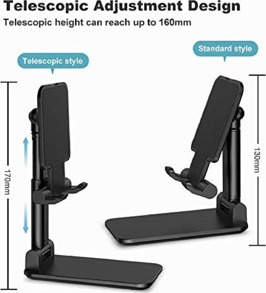 SUPPORTO TAVOLO PIEGHEVOLE PER CELLULARI TABLET FINO 11" REGOLABILE STUDIO GIOCO - 5