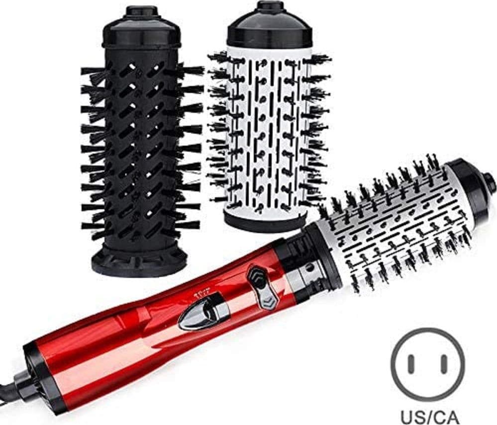PETTINE ARRICCIACAPELLI ELETTRICO ROTANTE 2IN1 ASCIUGACAPELLI SPAZZOLA 3 LIVELLI - 7
