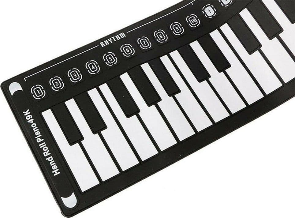 TASTIERA PIANOLA ELETTRONICA PIANOFORTE MUSICALE PIEGHEVOLE 49 TASTI Q-GQ001 - 7