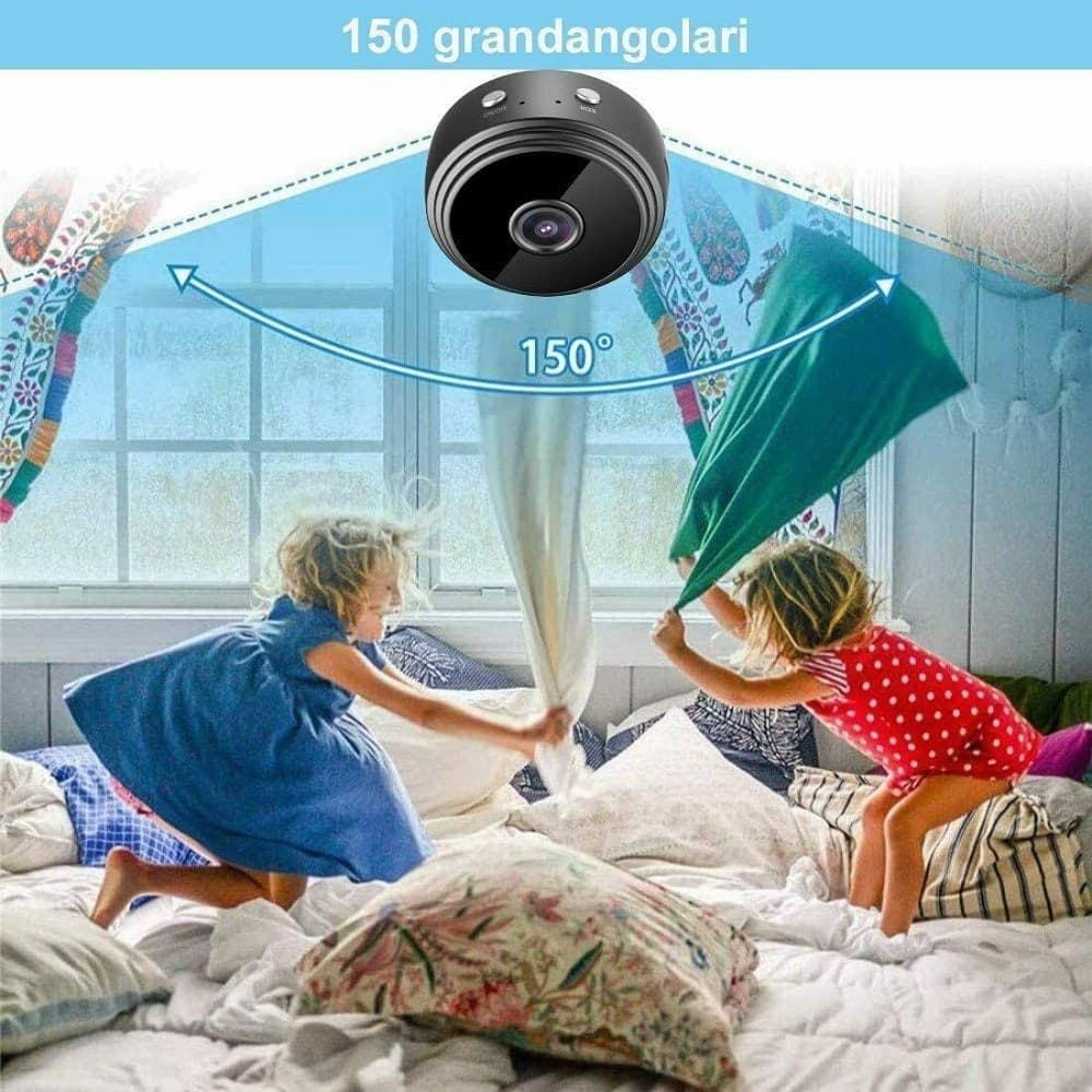 MICRO CAMERA 1080P HD WIFI MINI IP TELECAMERA NASCOSTA VIDEOCAMERA MAGNETICA A9 - 11