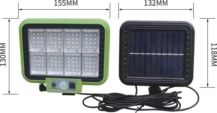 LAMPADA A ENERGIA SOLARE SENSORE MOVIMENTO 3 MODALITÀ IMPERMEABILE SCALE GIARDINO - 9