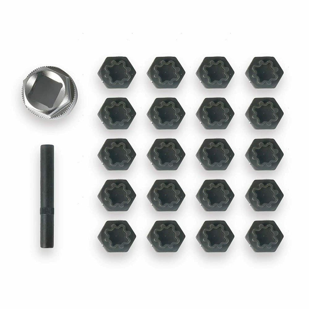 SET 22 PZ BUSSOLE PER RIMOZIONE DADI BLOCCAGGIO ANTIFURTO RUOTE AUDI HY156163 - 2