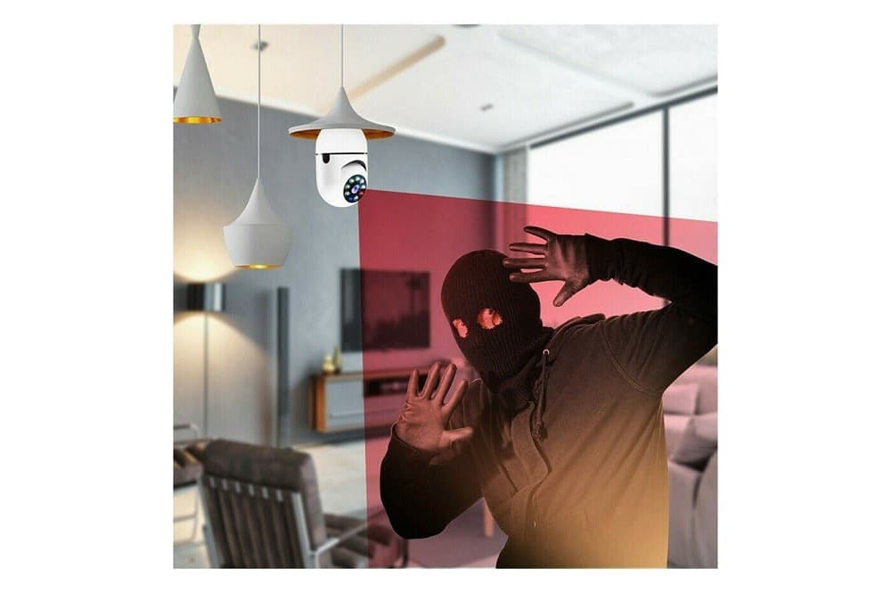 TELECAMERA IP CAM LAMPADINA DA INTERNO 360° WIFI E27 VIDEOSORVEGLIANZA JT8177 - 2