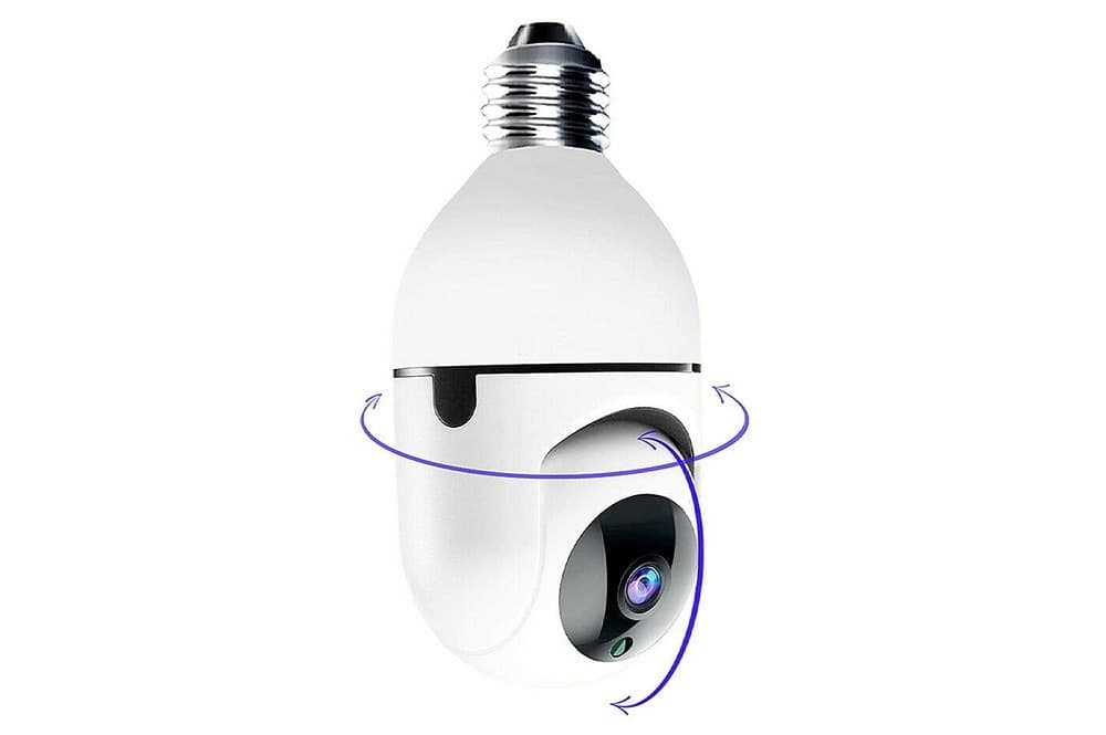 TELECAMERA IP CAM LAMPADINA DA INTERNO 360° WIFI E27 VIDEOSORVEGLIANZA JT8177 - 4