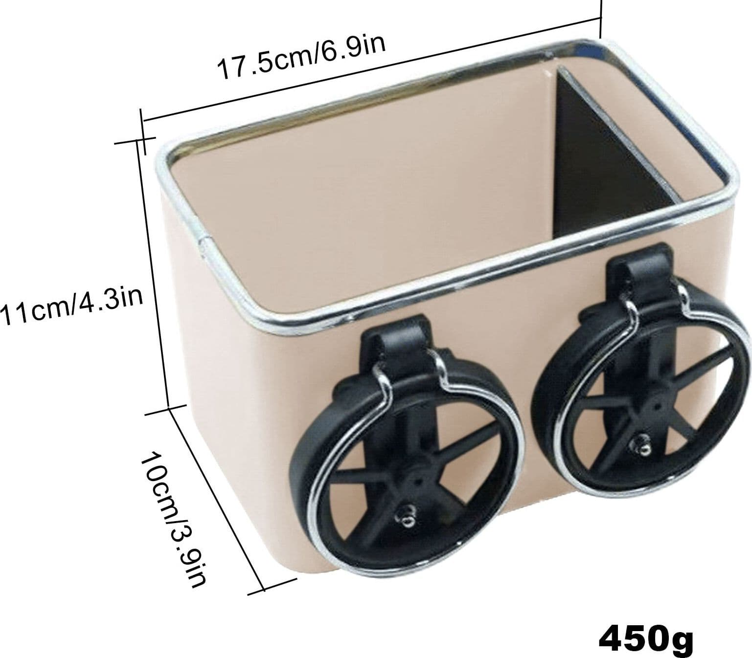 ORGANIZER PER BRACCIOLO UNIVERSALE PORTAOGGETTI PER AUTO CON PORTA BICCHIERI - 6