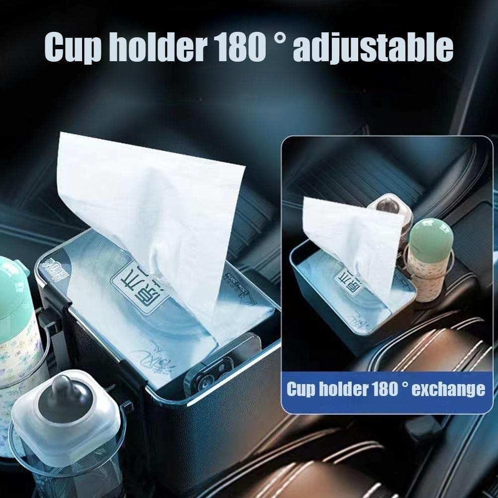 ORGANIZER PER BRACCIOLO UNIVERSALE PORTAOGGETTI PER AUTO CON PORTA BICCHIERI - 9