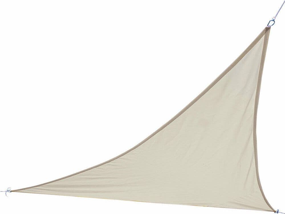 VELA TELO PARASOLE 3X3MT TENDA TRIANGOLARE OMBREGGIANTE GIARDINO TESSUTO COLORE - 4