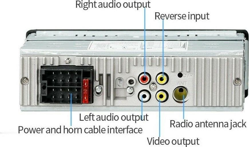 AUTORADIO 1 DIN DISPLAY TFT 4.1" STEREO 45WX4 BLUETOOTH USB AUX MP3 MEDIA 4051AI - 4