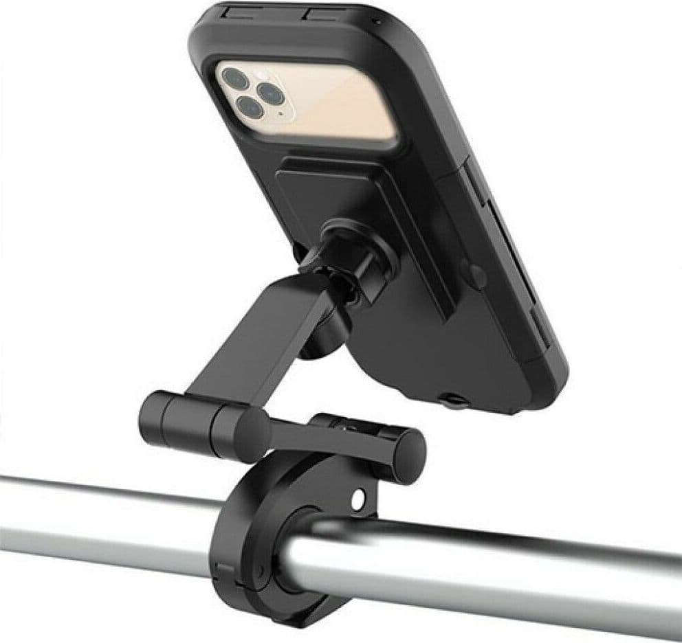 SUPPORTO CUSTODIA PORTA CELLULARE IMPERMEABILE PER MOTO BICI FINO 6.7" HL-69 - 4
