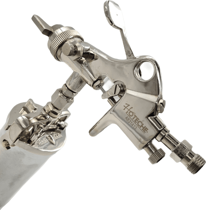 PISTOLA AEROGRAFO VERNICIATURA A SPRUZZO PROFESSIONALE 1.5 MM 200 ML A831413 - 2