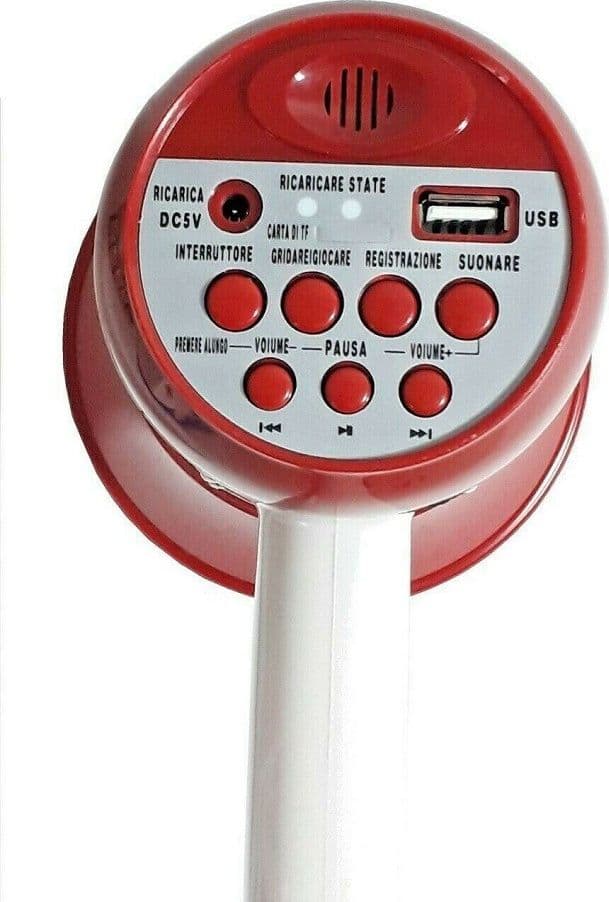MEGAFONO PORTATILE PROFESSIONALE 500M 20W REGISTRATORE VOCALE GX-528UT - 3