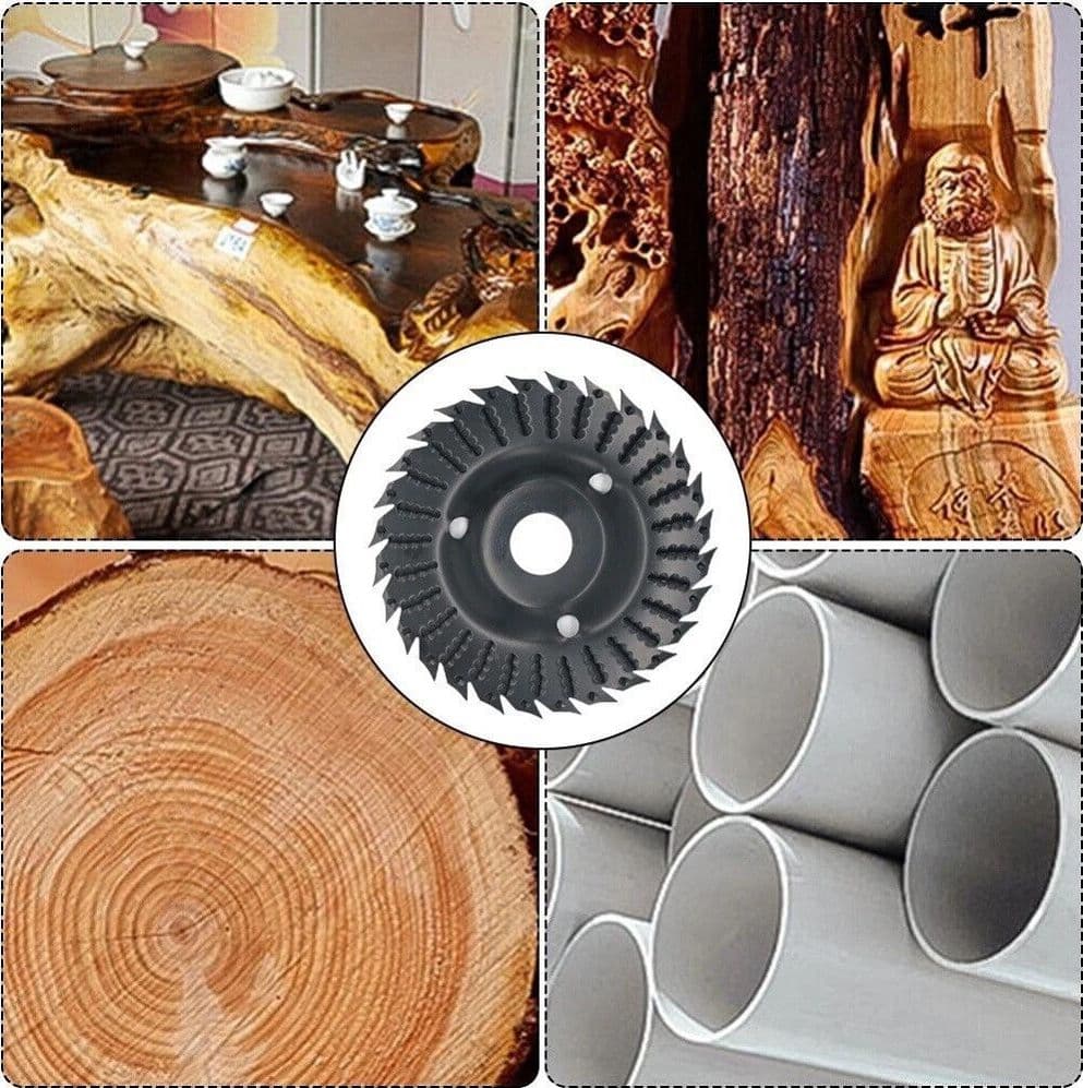 DISCO PER SMERIGLIATRICE ANGOLARE RASPA LEVIGATURA INTAGLIO LEGNO 125 MM 66016 - 3