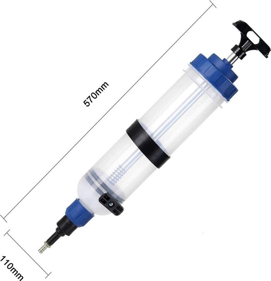 POMPA DI ASPIRAZIONE PER ESTRAZIONE OLIO GASOLIO 1500 ML SIRINGA MANUALE 07289 - 2