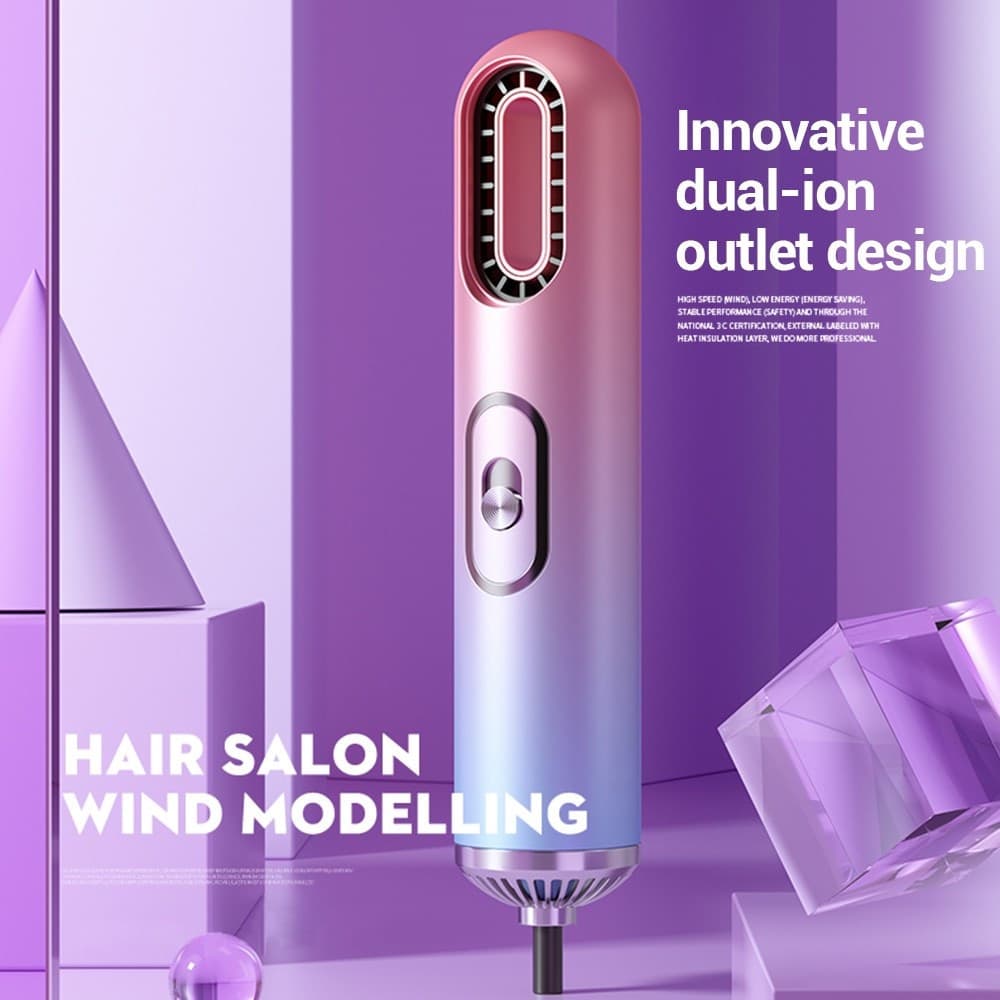ASCIUGACAPELLI HAIR STYLER PHONO ASCIUGATURA RAPIDA PORTATILE CON ACCESSORI - 8