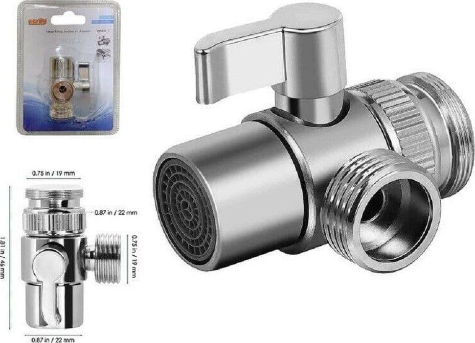 DEVIATORE PER RUBINETTO CUCINA BAGNO DOCCIA LAVANDINO RIDUTTORE RICAMBIO 59416 - 2
