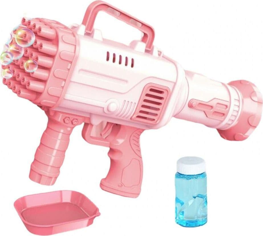 PISTOLA FUCILE SPARA BOLLE DI SAPONE SPARABOLLE + 2 RICARICHE GIOCATTOLO BAMBINI - 8
