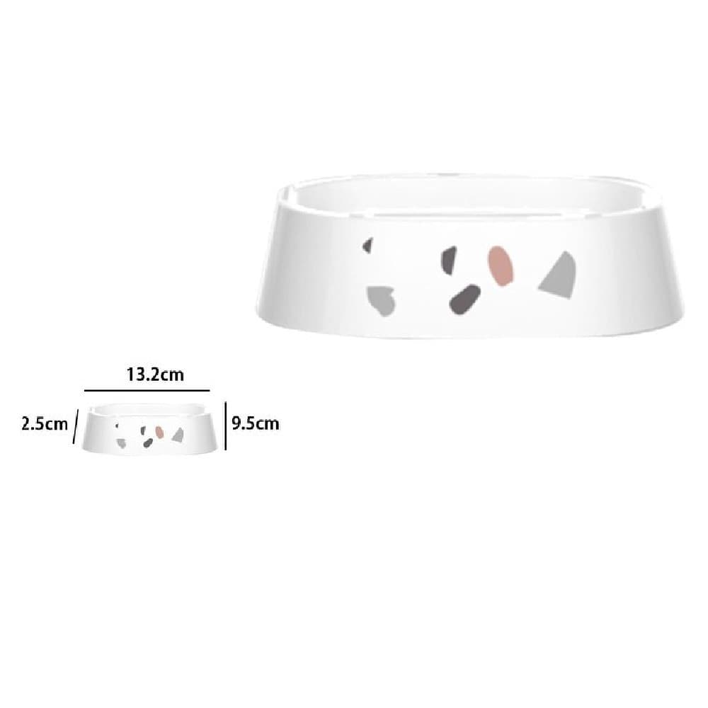 PORTASAPONE SAPONETTA BAGNO GRANIGLIA BIANCO MULTICOLORE IN PLASTICA 13.2CM 69842 - 2