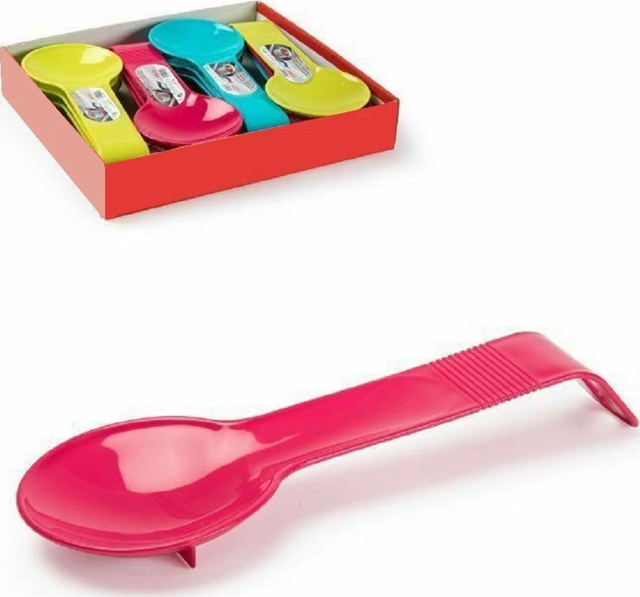 SET 2PZ POGGIAMESTOLO POGGIA MESTOLO IN PLASTICA COLORATA ACCESSORI CUCINA 11540