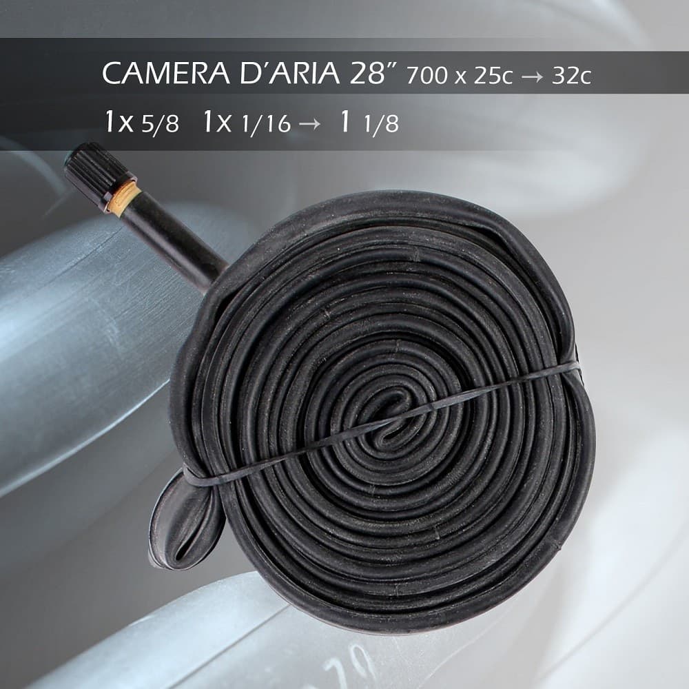 CAMERA D'ARIA BICI 28" 700 X 25C 32C X1 5/8 X1 1/16 1 1/8 VALVOLA SCHRADER 10985 - 3