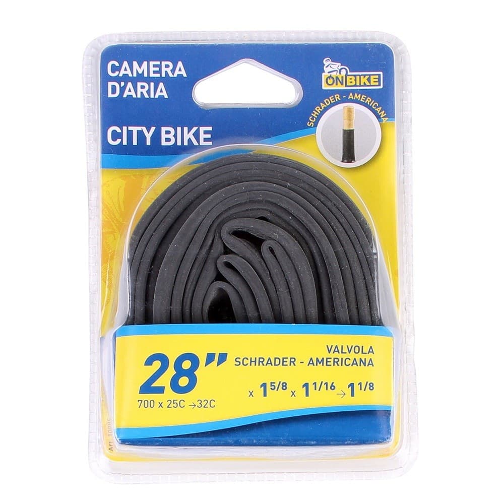 CAMERA D'ARIA BICI 28" 700 X 25C 32C X1 5/8 X1 1/16 1 1/8 VALVOLA SCHRADER 10985 - 4