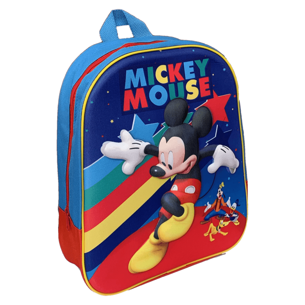 ZAINETTO SCUOLA MICKEY MOUSE 3D 32 CM ZAINO ASILO TOPOLINO ELEMENTARI BAMBINI - 2