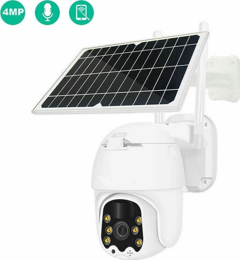 TELECAMERA ESTERNA FULL HD 1080P 5.0MP PTZ WIRELESS CON PANNELLO SOLARE WIFI - 8