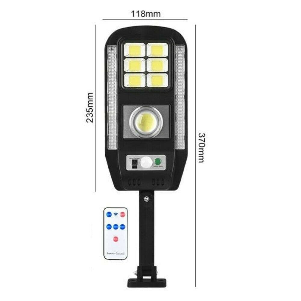 FARO LAMPIONE FARETTO CON PANNELLO SOLARE SENSORE DI MOVIMENTO 89 LED CL-728 - 3