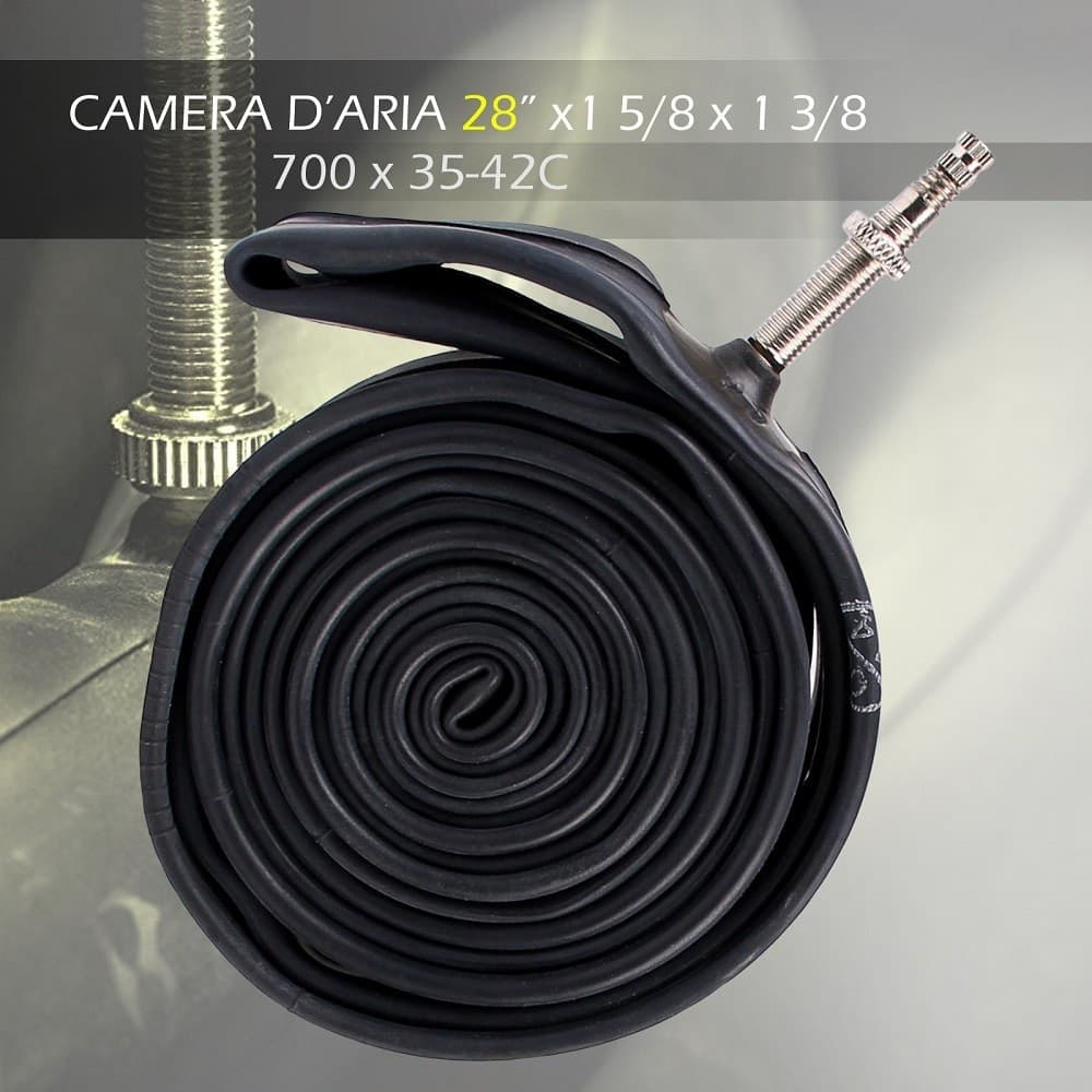 CAMERA D'ARIA PER BICI 28" 700 X 35-42C 1X 5/8 1X 3/8 VALVOLA REGINA ITALIA 2009 - 2