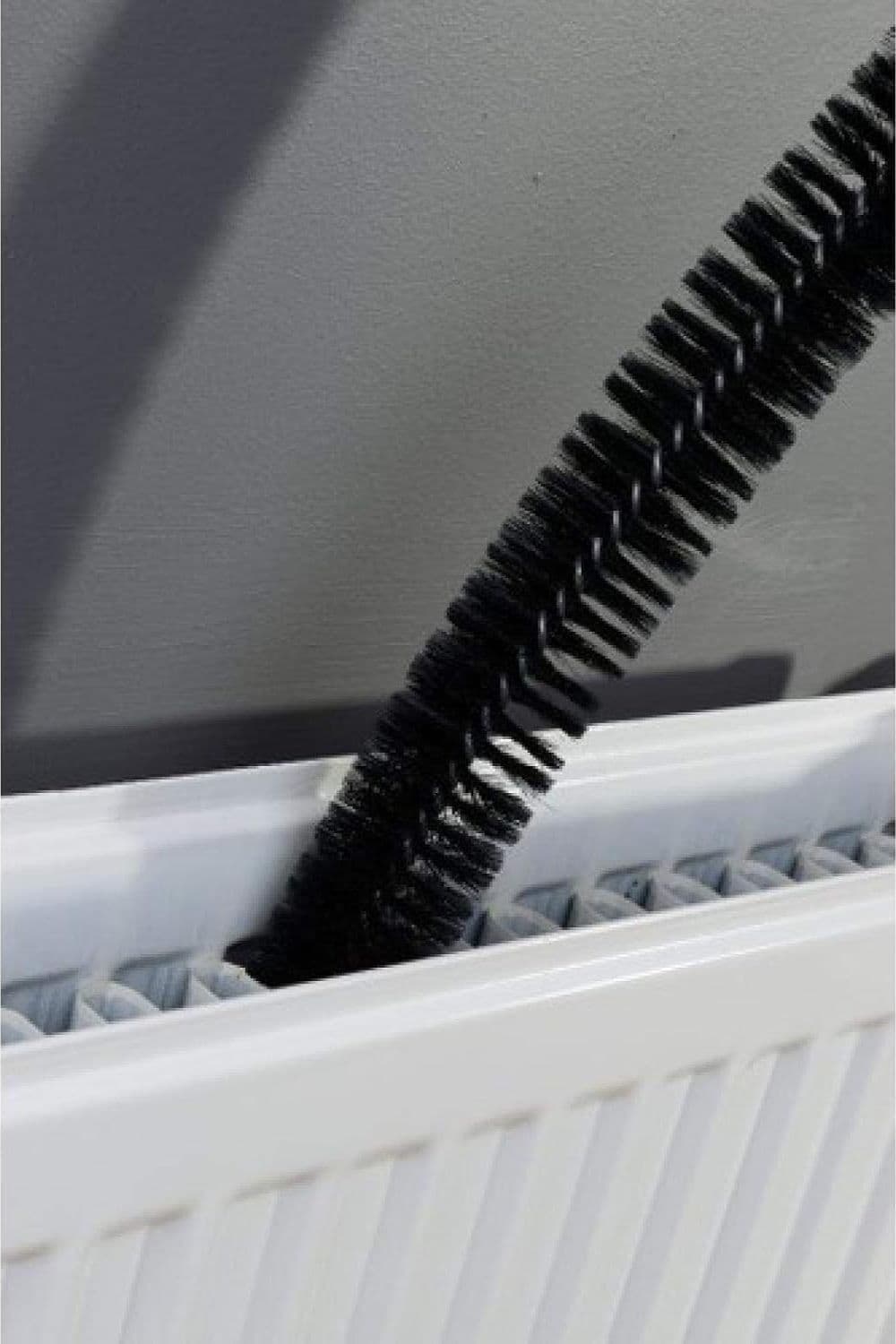 SPAZZOLA PULISCI TERMOSIFONE PULITERMO SCOVOLO PULIZIA POLVERE CALORIFERO 80CM - 3