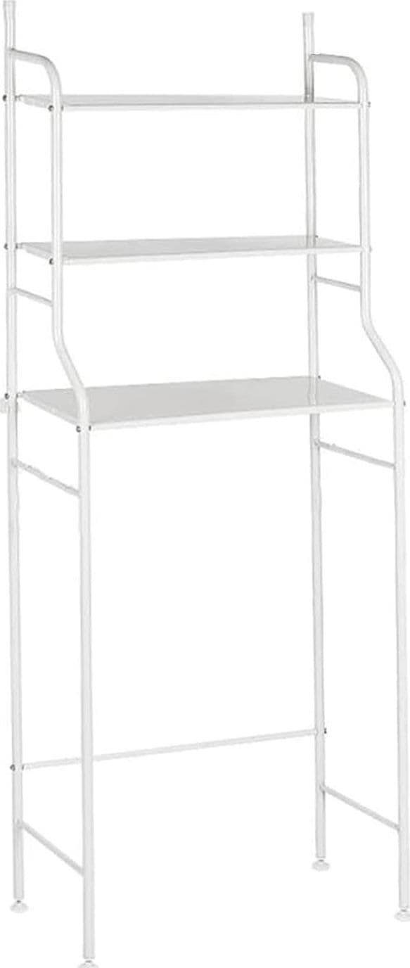 SCAFFALE SALVASPAZIO SOPRA LAVATRICE MENSOLE BAGNO 3 PIANI MOBILE LAVANDERIA 69078 - 7