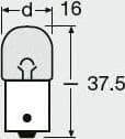 LAMPADINE POSIZIONE L-P127 BAU15S RY10W AUTO 12V 10W LUCE CALDA ALOGENA NO CANBUS - 4