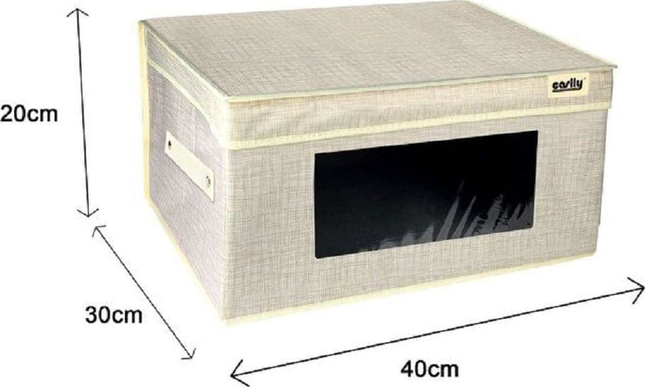BOX SCATOLA SALVASPAZIO PORTATUTTO CONTENITORE ORGANIZER 40 X 30 X 20 CM 69699 - 3