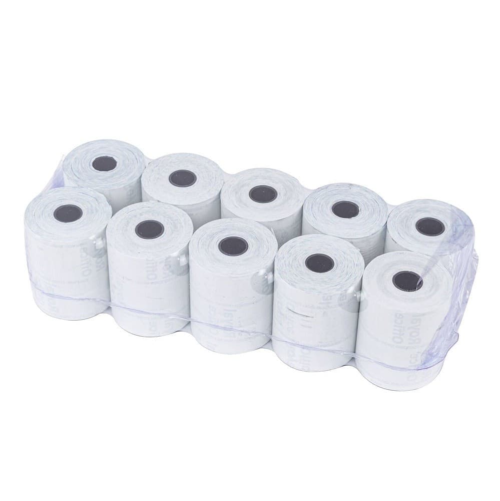 PACK 10 ROTOLI CARTA TERMICA ONE OFFICE PER CASSA 57MM X 35MT FORO 12MM 55GR. - 2