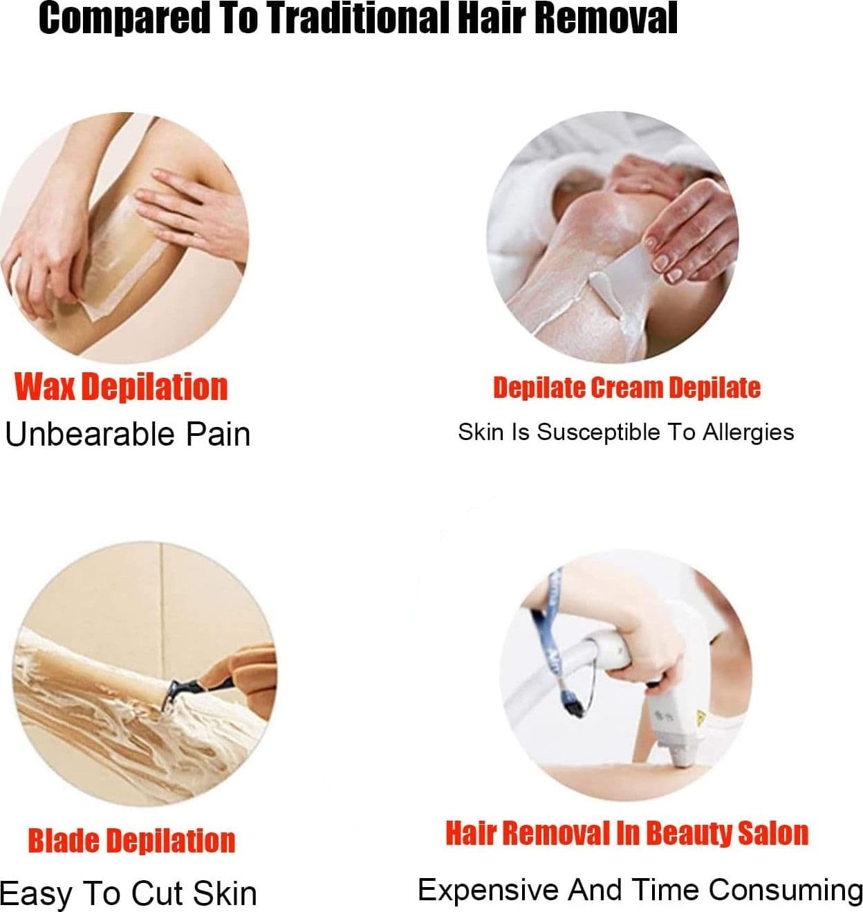DEPILAZIONE CON MICRO CRISTALLI ESFOLIANTE EPILATORE INDOLORE GAMBE VISO RASOIO - 8