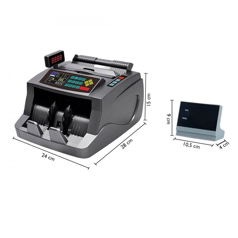 MACCHINA CONTA BANCONOTE AUTOMATICO MULTI VALUTA RIVELATORE DI BANCONOTE FALSE - 7
