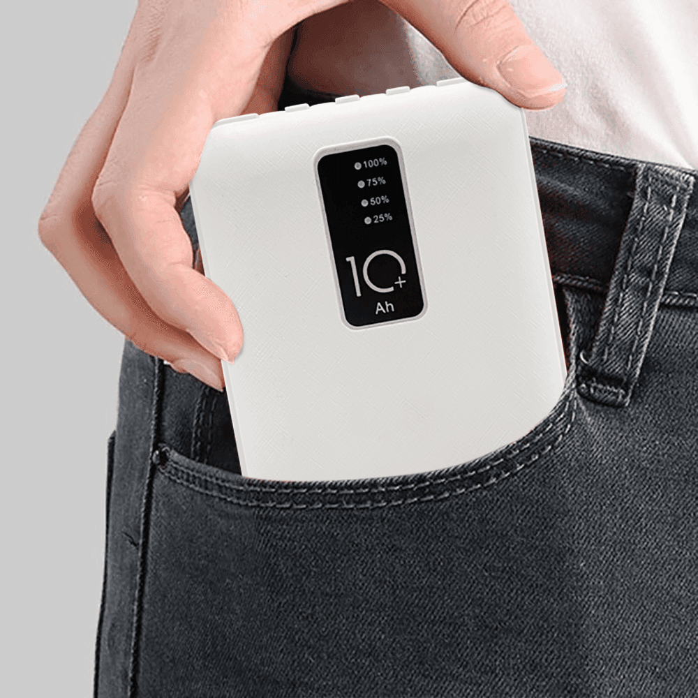 POWER BANK 20000mah CARICABATTERIE PORTATILE VELOCE CON 4 CAVI USB CARICA RAPIDA - 8