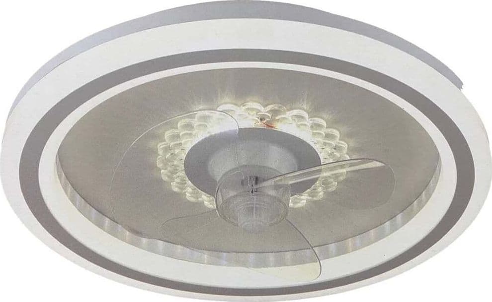 PLAFONIERA LAMPADARIO LED CON VENTILATORE SOFFITTO TELECOMANDO DIMMERABILE 60003 - 2