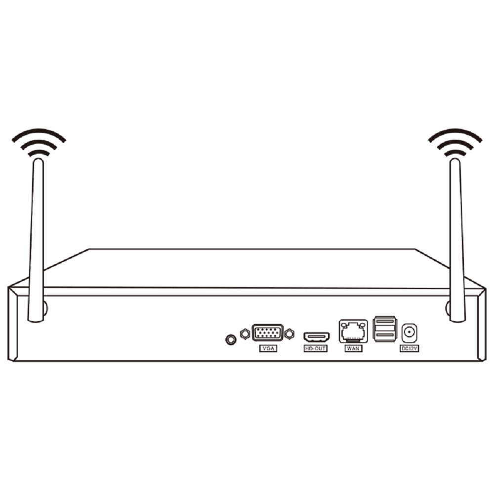 KIT DI 6 TELECAMERE DI VIDEOSORVEGLIANZA IP WIFI 1080P IP66 CON NVR TV-6125HE 8+6 - 3