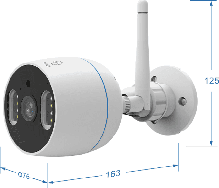 KIT DI 6 TELECAMERE DI VIDEOSORVEGLIANZA IP WIFI 1080P IP66 CON NVR TV-6125HE 8+6 - 9